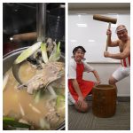 カジカ汁🐟と餅つき🎍