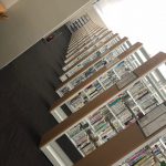 図書館にて