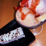 いちごアイスパフェ&チョコミントケーキ
