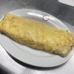 鉄板修行道中。難関、だし巻き。難癖、シューヘー。